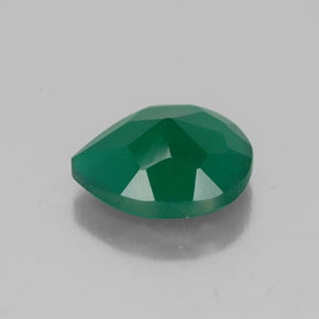 Agata naturale verde da 2,23 ct, trasparente, trasparente/traslucido
