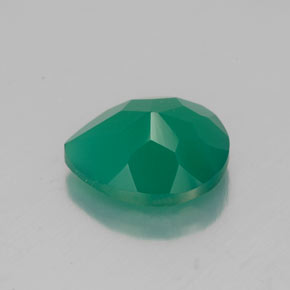 Agata naturale verde da 2,38 ct, trasparente, trasparente/traslucido