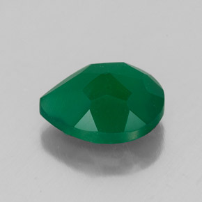 Agata naturale verde da 2,41 ct, trasparente, trasparente/traslucido