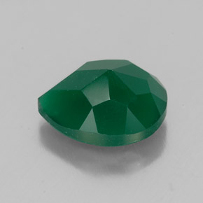 Agata naturale verde da 2,57 ct, trasparente, trasparente/traslucido