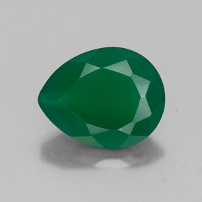 Agata naturale verde da 2,17 ct, trasparente, trasparente/traslucido