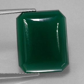 Agata naturale verde da 16,16 ct, trasparente, trasparente/traslucido