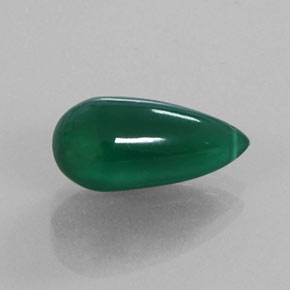Agata naturale verde da 6,16 ct, trasparente, trasparente/traslucido