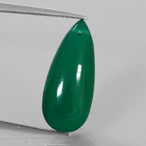 Agata naturale verde da 7,51 ct, trasparente, trasparente/traslucido