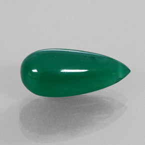 Agata naturale verde da 7,51 ct, trasparente, trasparente/traslucido