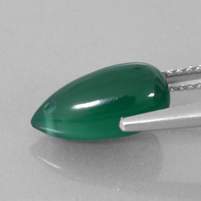 Agata Verde naturale da 2.88 ct, Trasparente, Trasparente/Traslucido