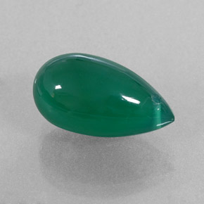 Agata naturale verde da 5,48 ct, trasparente, trasparente/traslucido