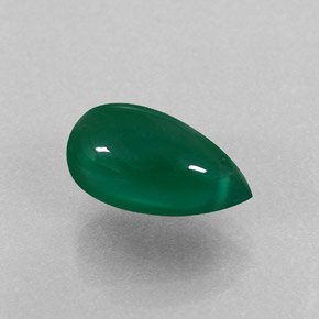 Agata naturale verde da 2,56 ct, trasparente, trasparente/traslucido