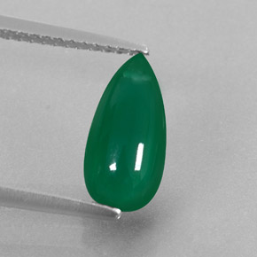 Agata naturale verde da 2,36 ct, trasparente, trasparente/traslucido