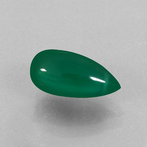 Agata naturale verde da 2,36 ct, trasparente, trasparente/traslucido
