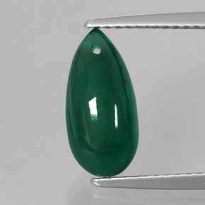 Agata naturale verde da 2,85 ct, trasparente, trasparente/traslucido