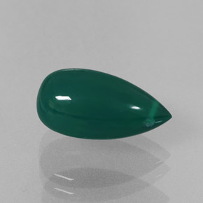 Agata naturale verde da 3,93 ct, trasparente, trasparente/traslucido