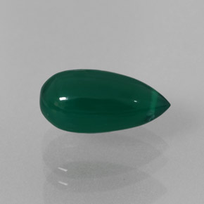 Agata naturale verde da 3,28 ct, trasparente, trasparente/traslucido