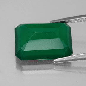 Agata naturale verde da 6,25 ct, trasparente, trasparente/traslucido
