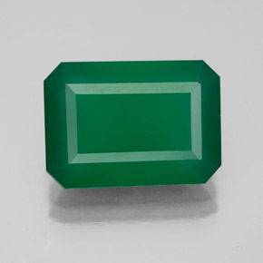 Agata naturale verde da 5,54 ct, trasparente, trasparente/traslucido