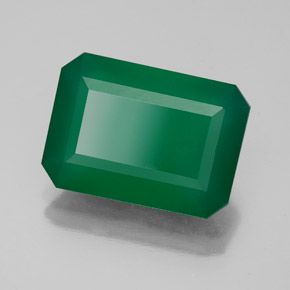 Agata naturale verde da 5,54 ct, trasparente, trasparente/traslucido