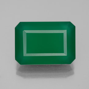 Agata Verde naturale da 6.35 ct, Trasparente, Trasparente/Traslucido