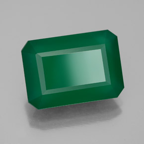 Agata Verde naturale da 6.35 ct, Trasparente, Trasparente/Traslucido