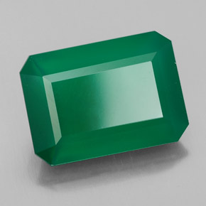 Agata Verde naturale da 6.78 ct, Trasparente, Trasparente/Traslucido