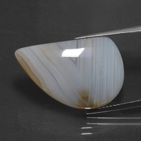 Agata naturale multicolore da 18,98 ct, trasparente, trasparente/traslucido