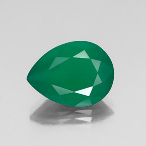 Agata naturale verde da 6,24 ct, trasparente, trasparente/traslucido