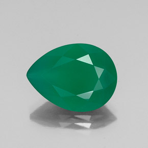 Agata naturale verde da 6,50 ct, trasparente, trasparente/traslucido