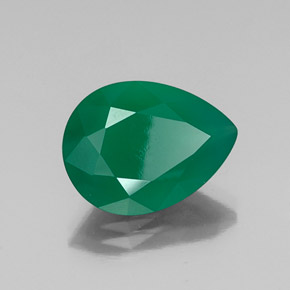 Agata naturale verde da 6,50 ct, trasparente, trasparente/traslucido