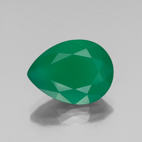 Agata naturale verde da 6,55 ct, trasparente, trasparente/traslucido