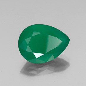 Agata naturale verde da 6,55 ct, trasparente, trasparente/traslucido