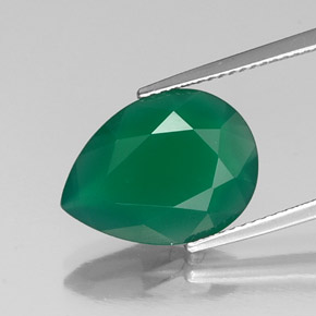 Agata naturale verde da 5,00 ct, trasparente, trasparente/traslucido
