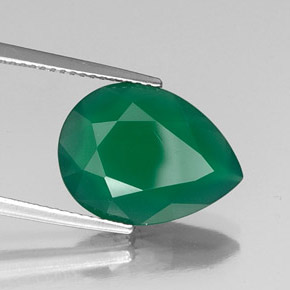 Agata naturale verde da 5,00 ct, trasparente, trasparente/traslucido