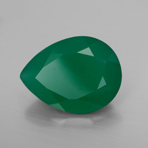 Agata naturale verde da 7,40 ct, trasparente, trasparente/traslucido
