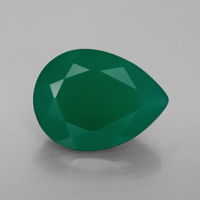 Agata naturale verde da 7,20 ct, trasparente, trasparente/traslucido