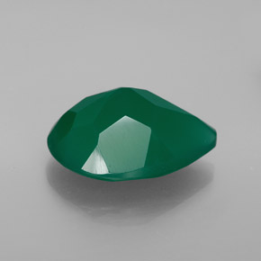 Agata naturale verde da 7,20 ct, trasparente, trasparente/traslucido