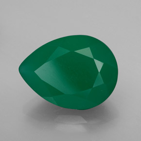 Agata naturale verde da 7,57 ct, trasparente, trasparente/traslucido