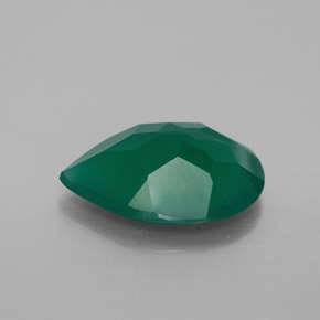 Agata naturale verde da 5,16 ct, trasparente, trasparente/traslucido