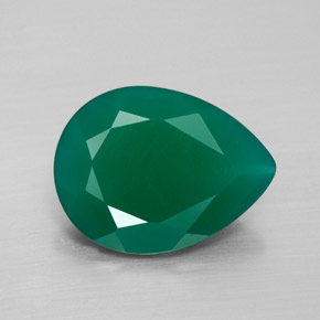 Agata naturale verde da 6,15 ct, trasparente, trasparente/traslucido