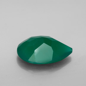 Agata naturale verde da 6,15 ct, trasparente, trasparente/traslucido