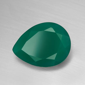 Agata naturale verde da 6,15 ct, trasparente, trasparente/traslucido