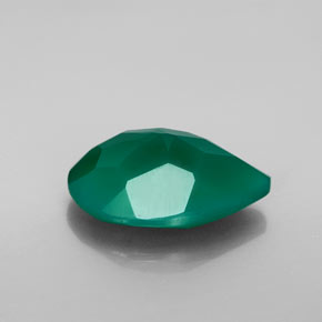 Agata naturale verde da 6,15 ct, trasparente, trasparente/traslucido
