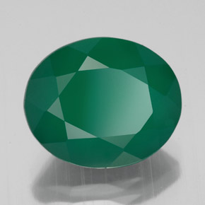Agata naturale verde da 4,42 ct, trasparente, trasparente/traslucido