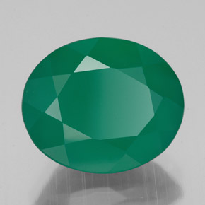 Agata naturale verde da 4,52 ct, trasparente, trasparente/traslucido