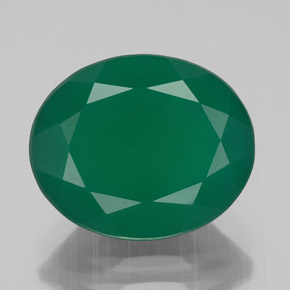 Agata naturale verde da 3,75 ct, trasparente, trasparente/traslucido