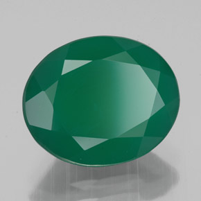 Agata naturale verde da 3,75 ct, trasparente, trasparente/traslucido