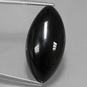 Agata naturale nero da 20,63 ct, marchesa, opaco