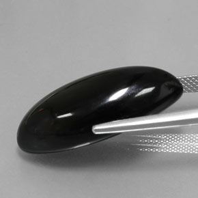 Agata naturale nero da 20,63 ct, marchesa, opaco