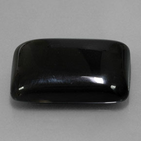 Agata naturale nero da 22,39 ct, baguette, opaco