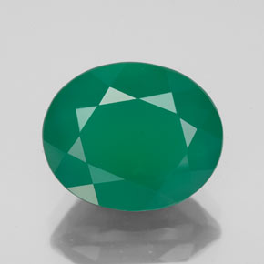 Agata naturale verde da 4,63 ct, trasparente, trasparente/traslucido