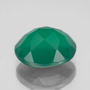 Agata naturale verde da 4,63 ct, trasparente, trasparente/traslucido