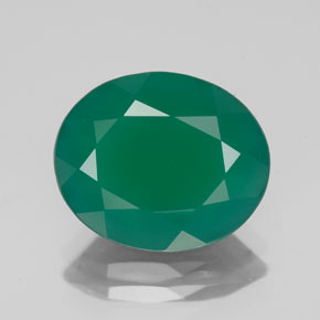 Agata naturale verde da 3,80 ct, trasparente, trasparente/traslucido